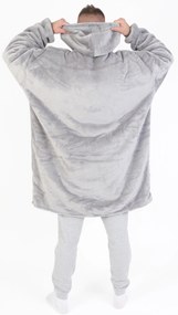 Baránková mikina mikroplyš – Laura svetlo sivá veľkosť L