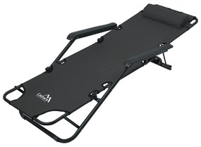 Cattara 13513 Skladacie ležadlo Comfort, antracit, 155 x 61 cm
