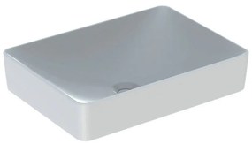 GEBERIT VariForm obdĺžnikové umývadlo na dosku bez otvoru, bez prepadu, 550 x 400 mm, biela, 500.779.01.2