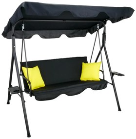 Záhradná hojdačka TRAPPIN A čierna