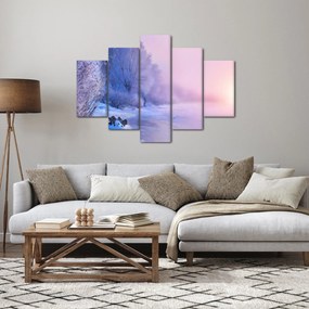 Obraz - Zamrznutá rieka (150x105 cm)