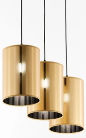 Jupiter 2092 - Luster na lanku CORTINA 3xE27/15W/230V zlatá/čierna
