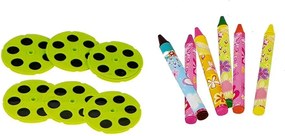 LEAN Toys Zásuvkový vzdelávací stôl s projektorom 36 obrázkov Pastelky Šablóny Modrá červená