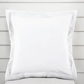 Biante Bavlnená saténová obliečka na vankúš s lemom ST-001 Biela 30 x 50 cm