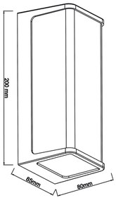 Top Light - LED Vonkajšie nástenné svietidlo BLOCK LED/10W/230V IP65 4000K