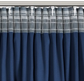 ZATEMŇOVACÍ ZÁVES NA PÁSKE CARLI 140X250 CM TMAVOMODRÁ