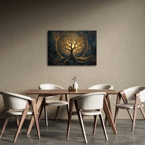 Obraz – Strom so zlatou aurou (70x50 cm)