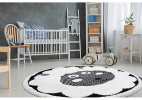 Kusový koberec Ovečka krémový kruh 160cm