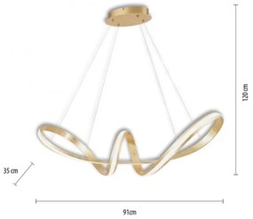 Paul Neuhaus 8292-12 - LED Stmievateľný luster na lanku MELINDA LED/38W/230V