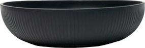 Okrasná miska PLANA, sklolaminát, priemer 34 cm, čierna
