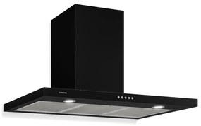 Klarstein Limelight, digestor, 90 cm, nástenný, 600 m³/h, čierny