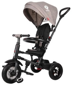 QPlay - Detská trojkolka 3v1 RITO AIR šedá
