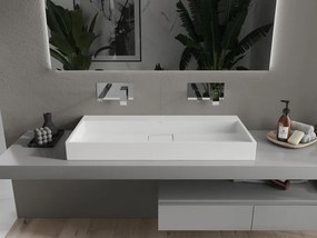 Mexen Ava, umývadlo na dosku z konglomerátu 100 x 46 cm, biela, 23011000