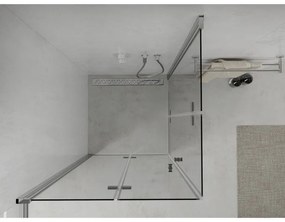 Mexen Lima Duo sprchovací kút so skladacími dverami 90 (dvere) x 90 (dvere) cm, 6mm číre sklo, chrómový profil, 856-090-090-02-00