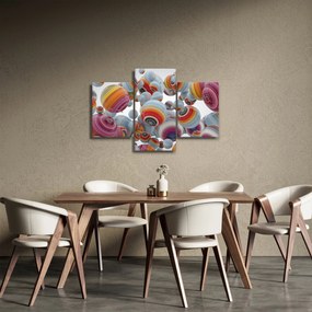 Obraz maľovaných gulí (90x60 cm)
