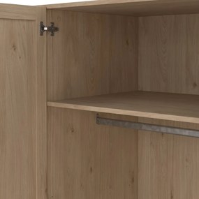 Šatníková skriňa v dekore duba v prírodnej farbe 195,5x200 cm Billund – Tvilum