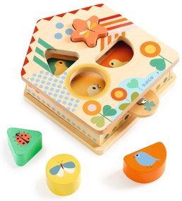 Drevený triediaci box - domček