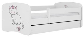 Dětská postel Babydreams kočka bílá