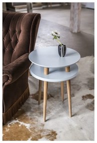 Ružový odkladací stolík Ragaba UFO, ⌀ 45 cm