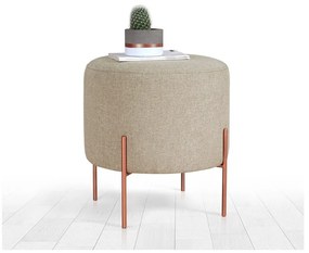 Béžový taburet Copper – Artie