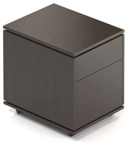 Kontajner Creator 46,4 x 60 cm, mobilný, biela / wenge