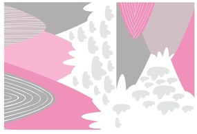 Nástenná samolepka Ambiance Scandinavian Giant Mountains Elika