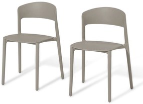 2 plastové stoličky