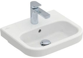 VILLEROY &amp; BOCH Architectura závesné umývadielko s otvorom, s prepadom, 450 x 380 mm, biela alpská, 43734501