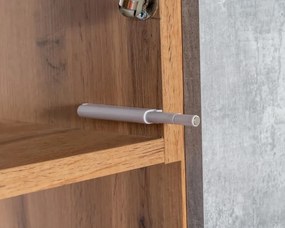 Kuchynská linka Nela II -  180/240, dub wotan / metropolis