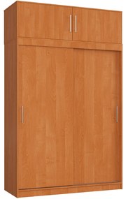 Šatní skříň s posuvnými dveřmi a nástavcem MONO CLP 150 cm olše