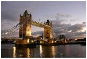 Obrázok - Tower Bridge v noci (90x60 cm)