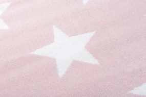 Detský koberec PINKY L896A Stars ružový