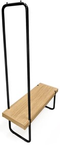 Súprava lavice a vešiaka s oceľovou konštrukciou Woodman Ben
