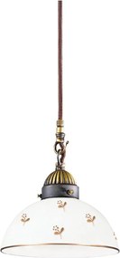 Kolarz 731.30.170 - Závesné svietidlo na lanku NONNA 1xE27/75W/230V priemer 20 cm kvetinový, ružové zlato