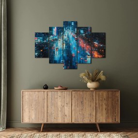Obraz - Veľkomesto, olejomaľba (150x105 cm)