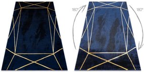 Koberec EMERALD exkluzívny 1022 glamour, styl geometrický granátový / zlatý
