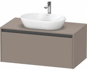 DURAVIT Ketho 2 závesná skrinka pod umývadlo na dosku, 1 zásuvka, 1000 x 550 x 459 mm, bazalt matný, K24886043430000