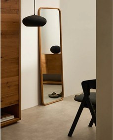 Nástenné zrkadlo s dreveným rámom 54x154 cm Milsa – Kave Home