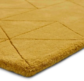 Horčicovožltý vlnený koberec Think Rugs Kasbah, 150 x 230 cm