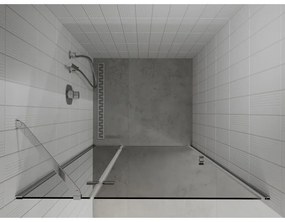 Mexen Roma, sprchové dvere do otvoru 70 x 190 cm, 6mm šedé sklo, chrómový profil, 854-070-000-01-40