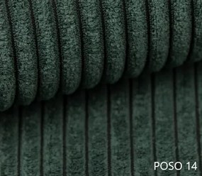 Rohová sedačka Baria (P) (tmavozelená). Akcia -20%. Vlastná spoľahlivá doprava až k Vám domov. 1133090