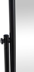 Stojace zrkadlo Medusa 317222 - 166x48x45 cm - Čierna