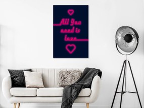 Artgeist Obraz - All You Need Is Love (1 Part) Vertical Veľkosť: 20x30, Verzia: Na talianskom plátne
