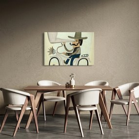 Astronóm na bicykli (90x60 cm)