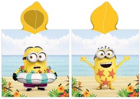 Detské pončo Mimoni Bob sa učí plávať