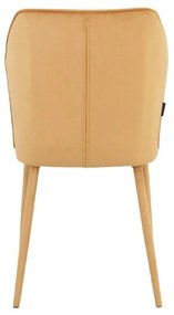 Žlté zamatové jedálenské stoličky v súprave 2 ks Wilma – Støraa