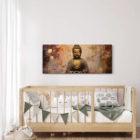 Obraz - Budha, maľba (120x50 cm)