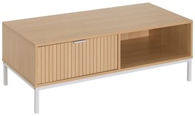 Konferenčný stolík v dekore duba v prírodnej farbe 50x110 cm Mid-Lines – Casa Selección