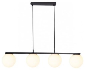 Redo 01-3156 - Luster na lanku BOWLING 4xE27/42W/230V čierna