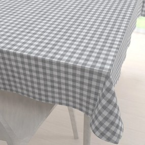 Biante Dekoračný obdĺžnikový obrus Rebeka RE-019 Sivo-biela kocka stredná 120x160 cm